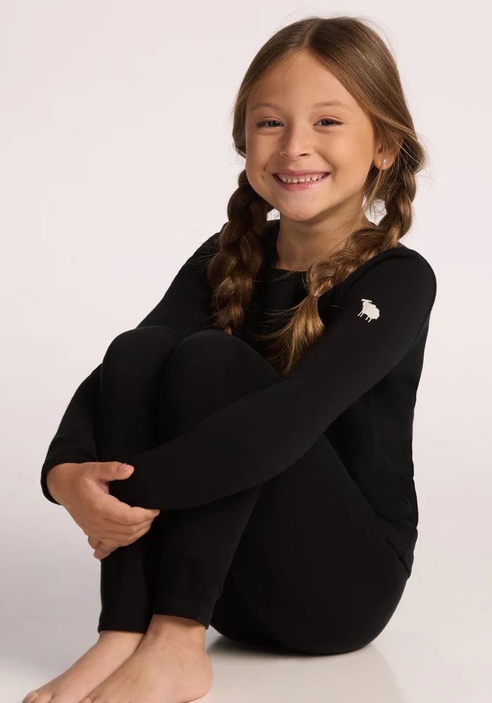Kids Explorer Base Layer Bottoms - Black - Image 7