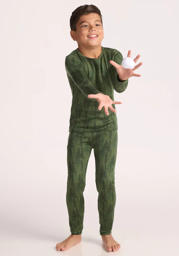 Kids Explorer Base Layer Bottoms - Forest Friends - Image 11