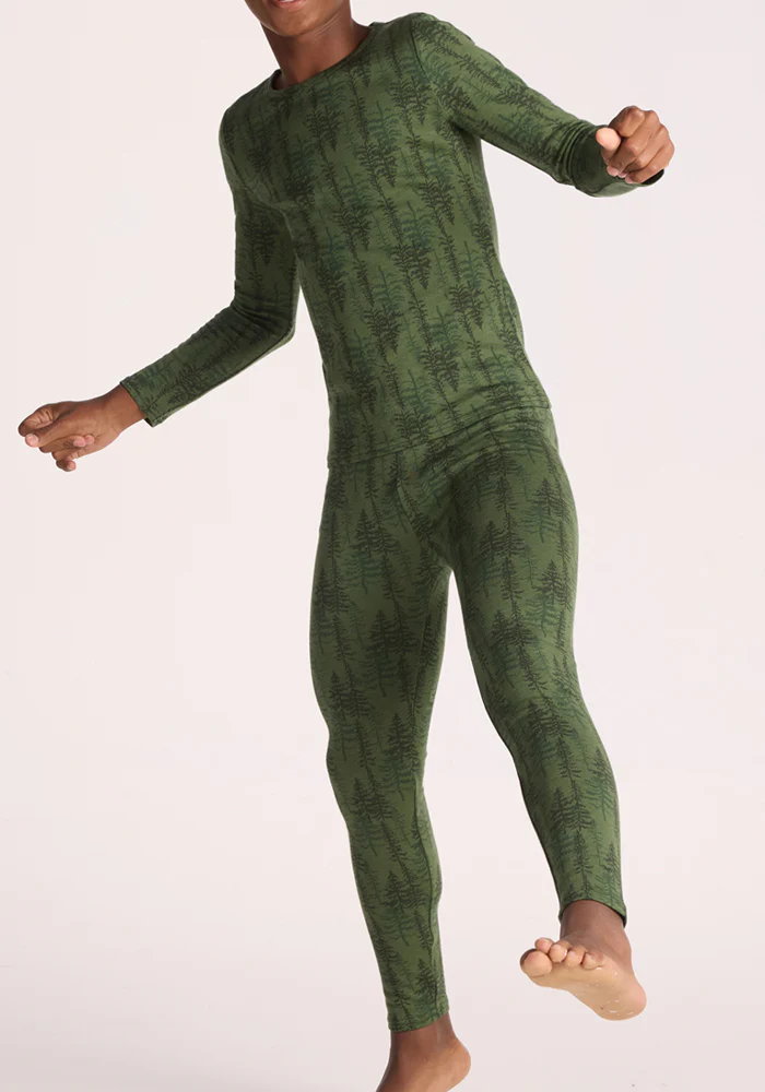 Kids Explorer Base Layer Bottoms - Forest Friends - Image 4