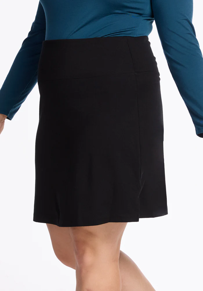 Monroe Knee Length Skirt - Black - Image 9