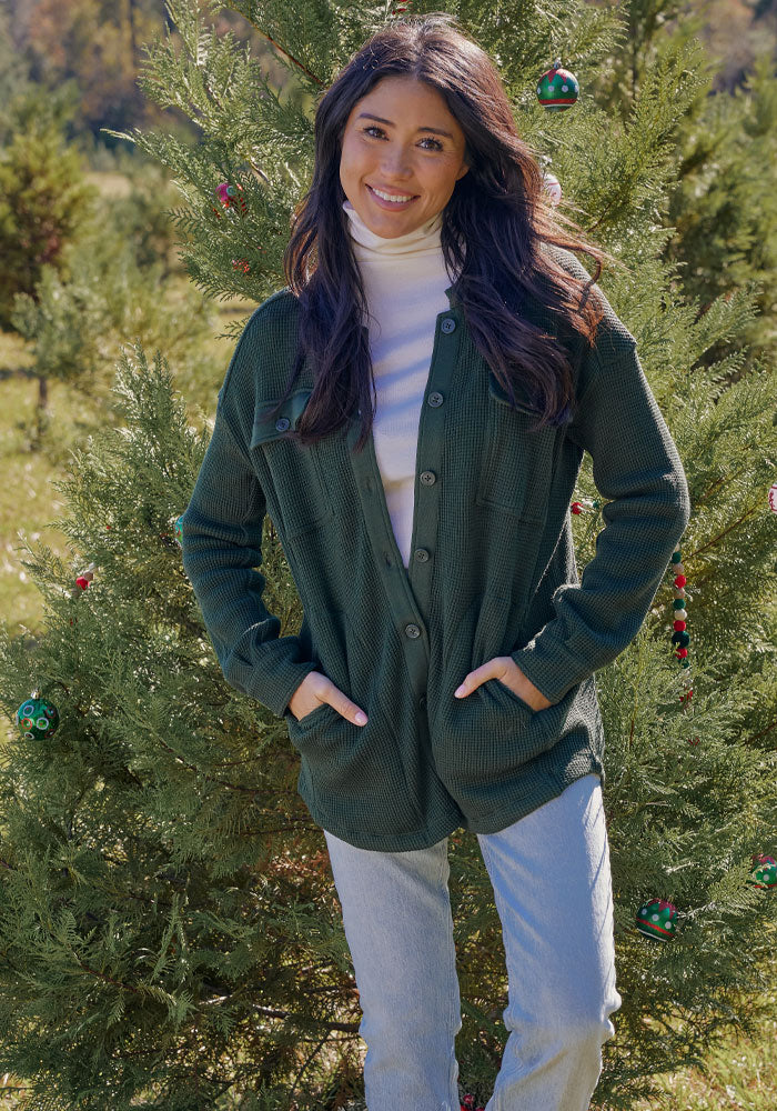 Oaklynn Waffle Shacket - Image 3