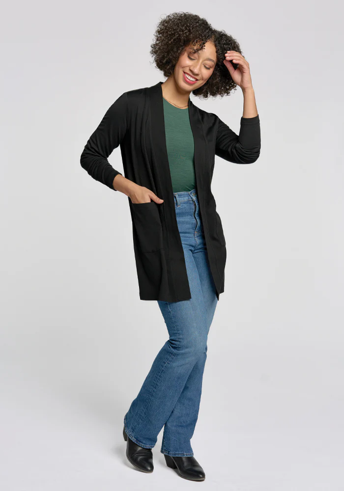 Paisley Cardigan - Black - Image 5