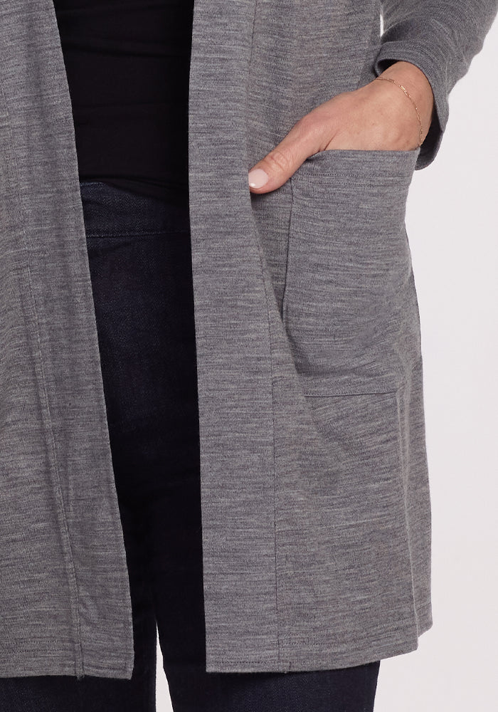 Paisley Cardigan - Graphite Heather - Image 10