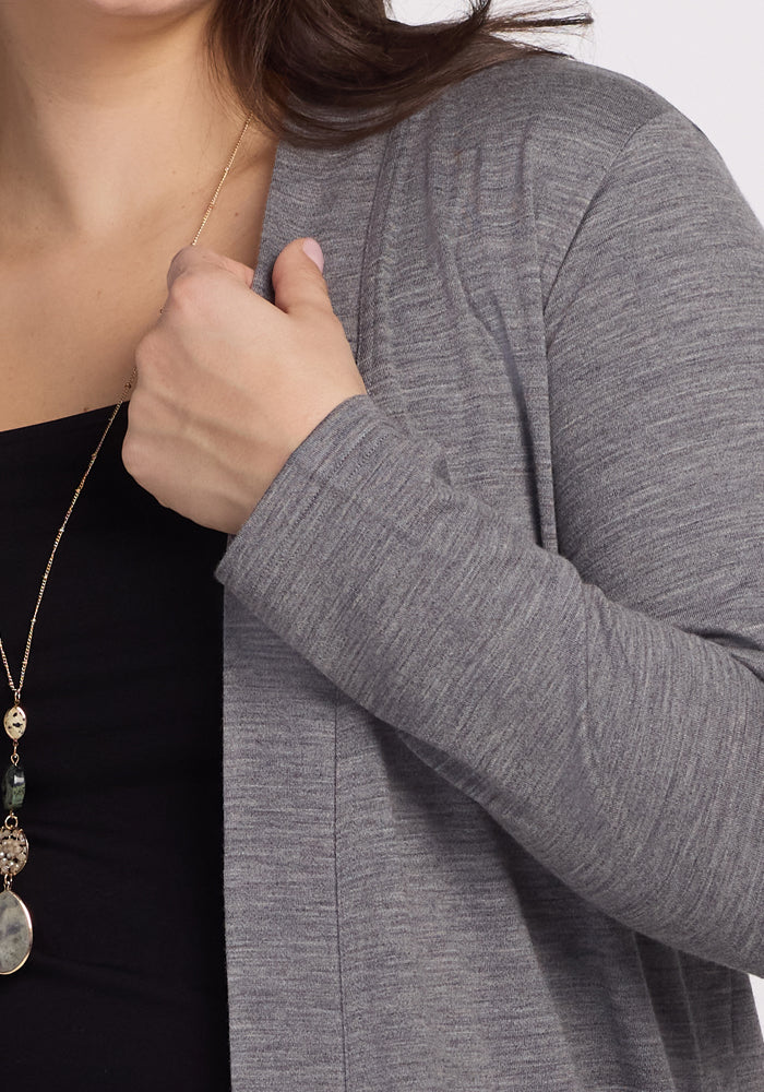 Paisley Cardigan - Graphite Heather - Image 5
