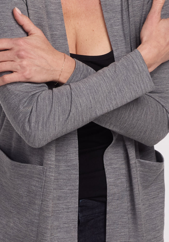Paisley Cardigan - Graphite Heather - Image 9