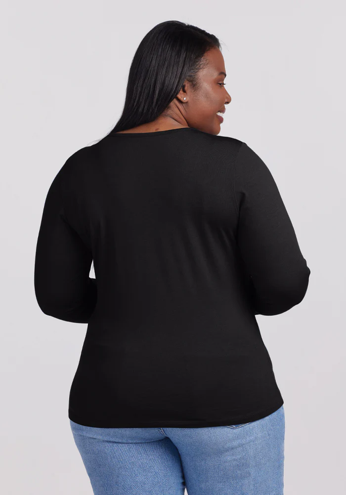Remi Long Sleeve T-Shirt - Black - Image 12