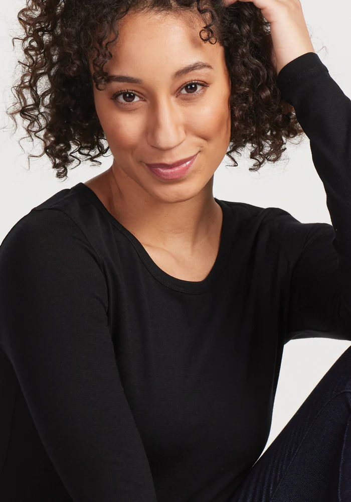 Remi Long Sleeve T-Shirt - Black - Image 3