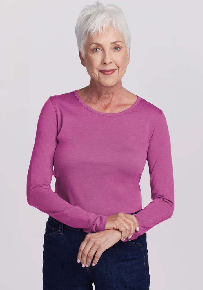 Remi Long Sleeve T-Shirt - Purple Wine - Image 2