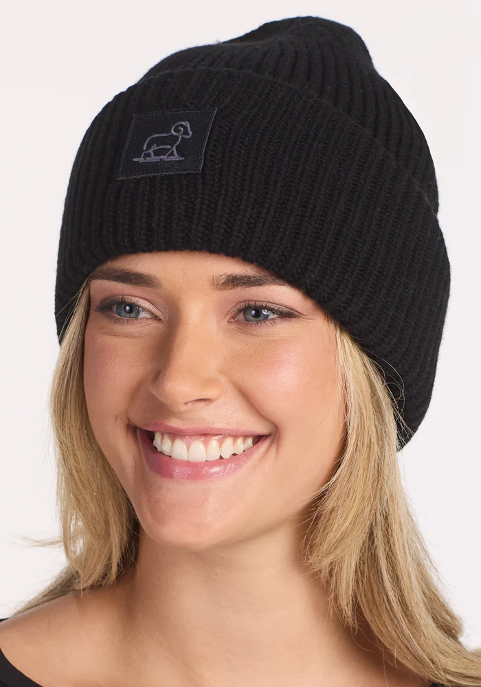 Ria Chunky Beanie - Black - Image 7