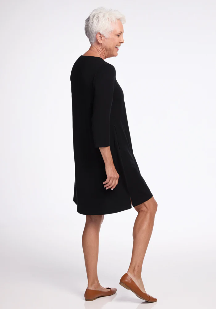 Rissa A Line Dress - Black - Image 12