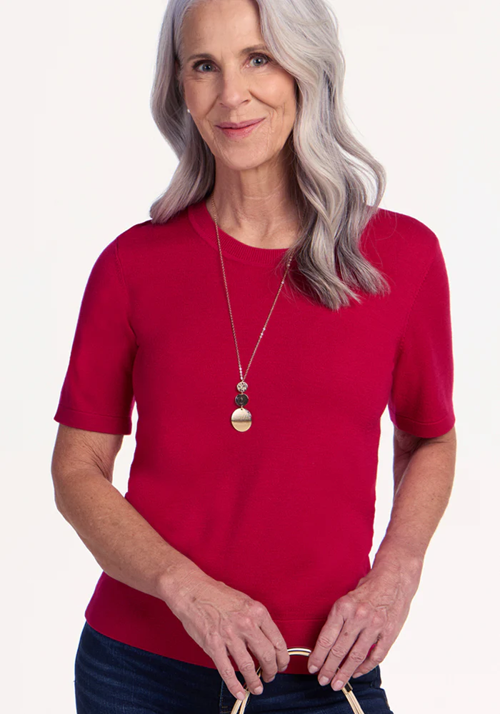Anna Crew Sweater - Poppy Spark - Image 3