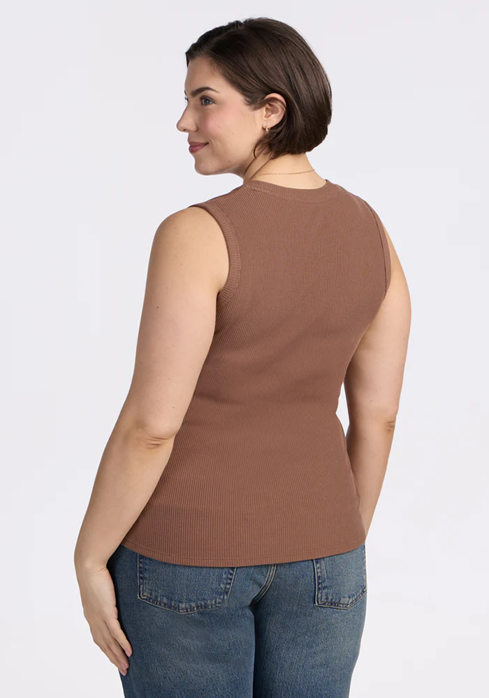 Sloane Ribbed Tank - Sienna Kiss - Image 11