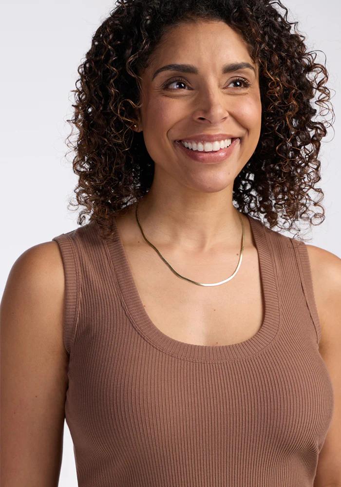 Sloane Ribbed Tank - Sienna Kiss - Image 3