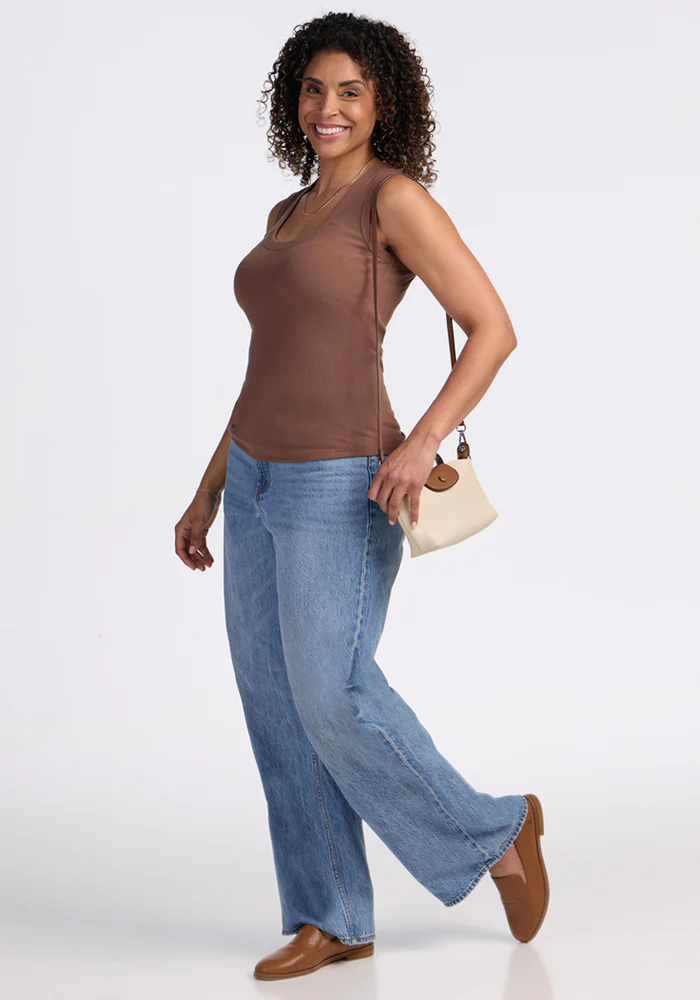 Sloane Ribbed Tank - Sienna Kiss - Image 5