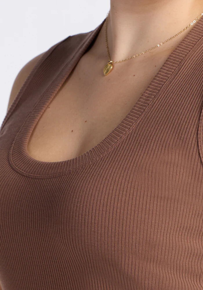 Sloane Ribbed Tank - Sienna Kiss - Image 9