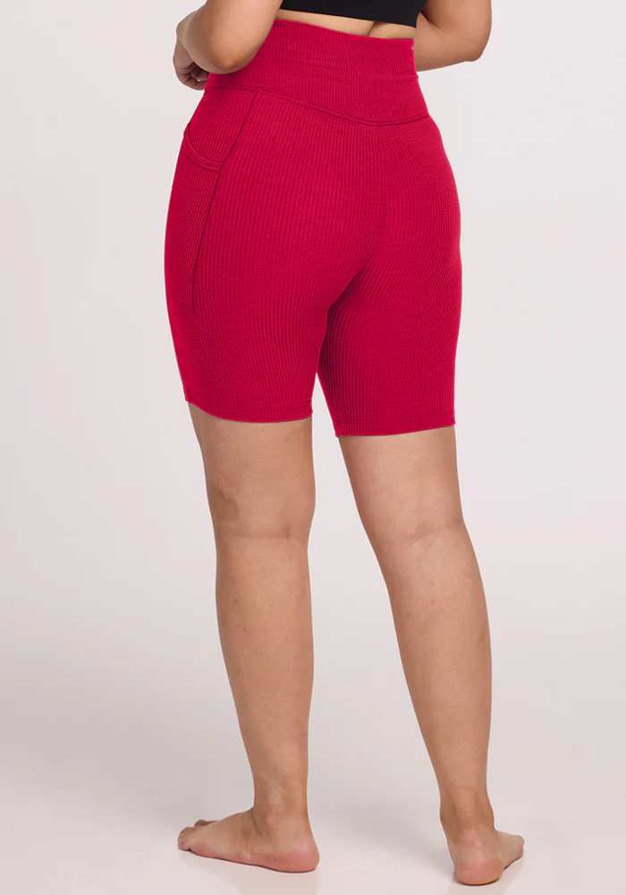 Miley Bike Shorts - Poppy Spark - Image 6