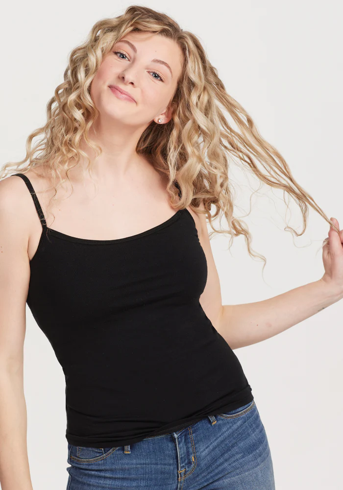Teagen - Cami With Shelf Bra - Black - Image 4