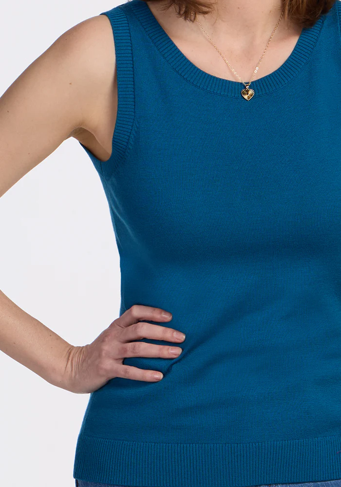 Chessy Tank Top - Moroccan Blue - Image 5