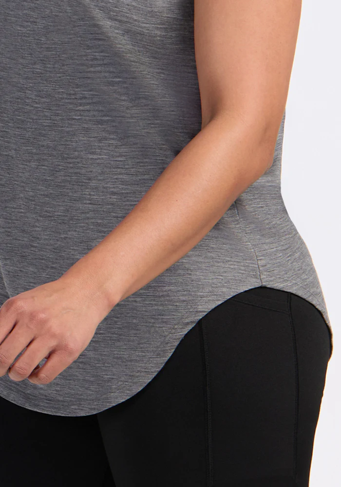 Gabi Tunic Top - Graphite Heather - Image 2