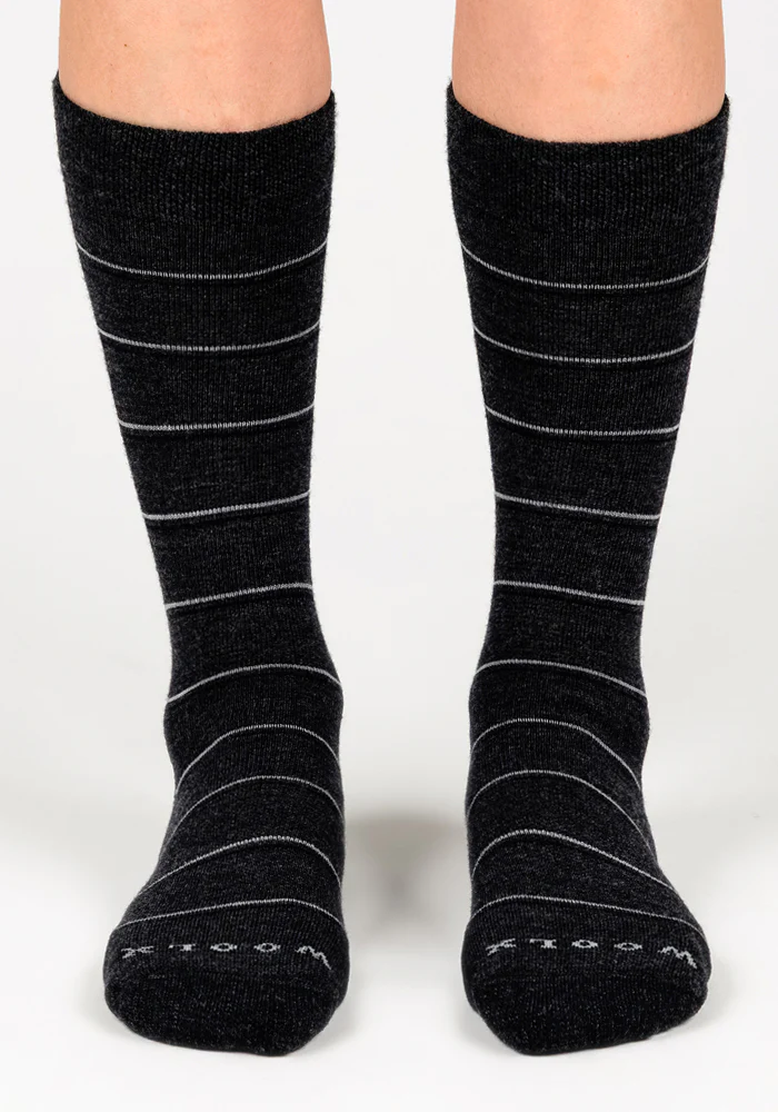 Womens Chandler Mid Calf Sock - Dark Grey Charcoal - Image 2