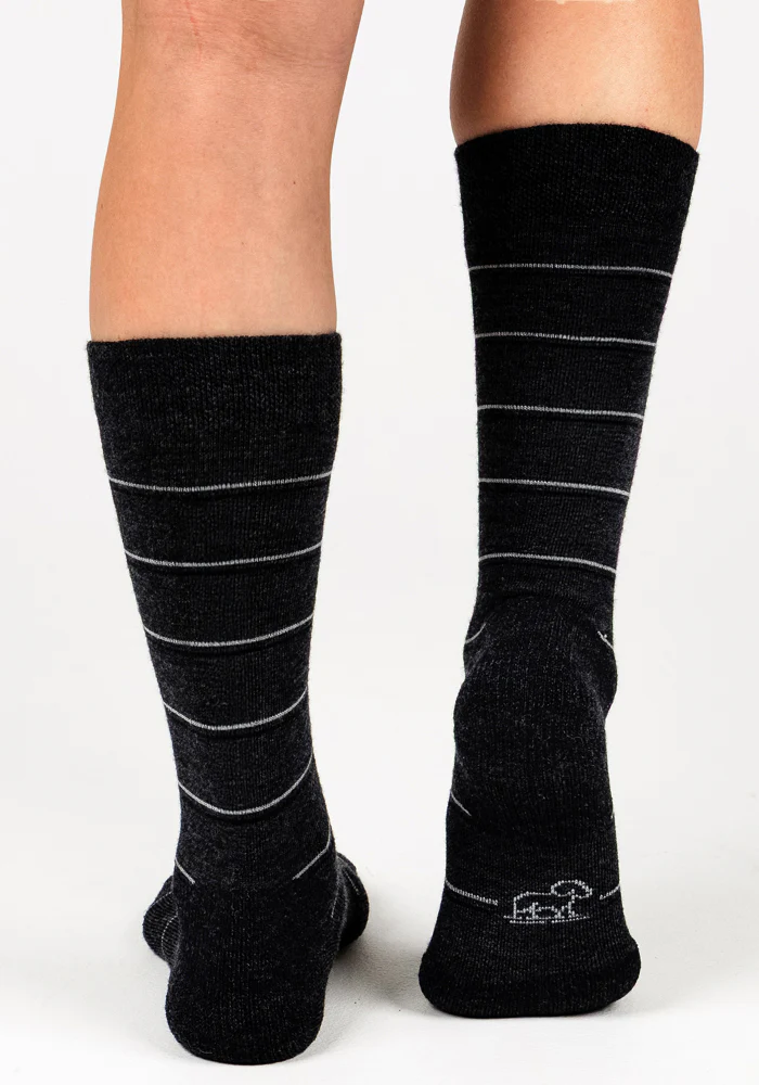 Womens Chandler Mid Calf Sock - Dark Grey Charcoal - Image 7