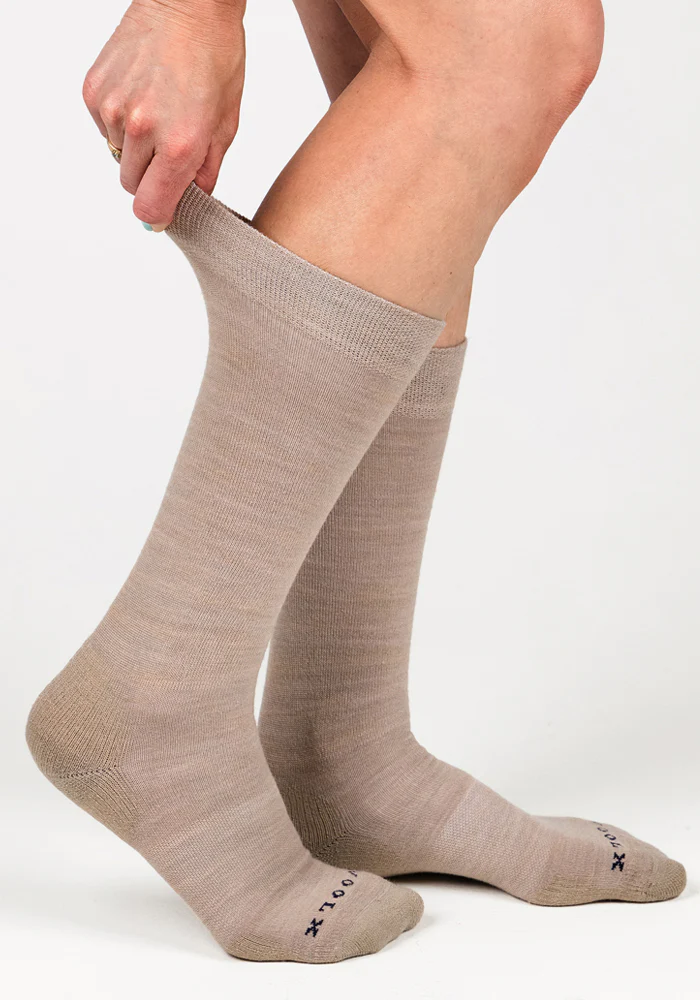 Womens Chandler Mid Calf Sock - Simply Taupe - Image 3