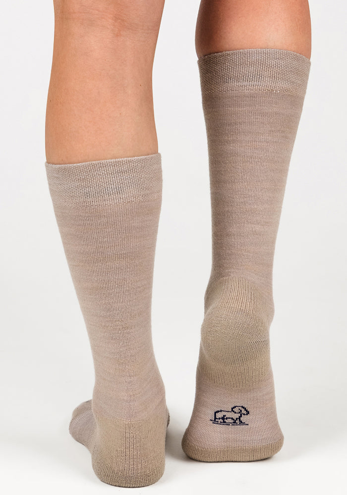 Womens Chandler Mid Calf Sock - Simply Taupe - Image 6