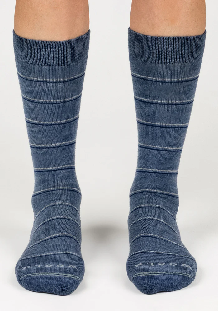 Womens Chandler Mid Calf Sock - Vintage Indigo