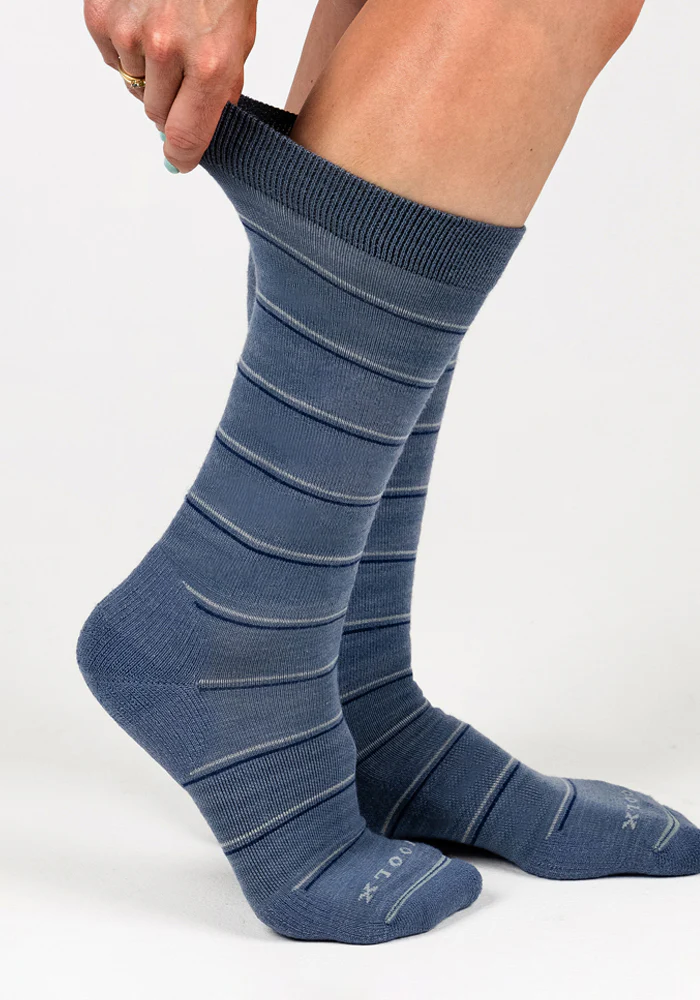 Womens Chandler Mid Calf Sock - Vintage Indigo - Image 2