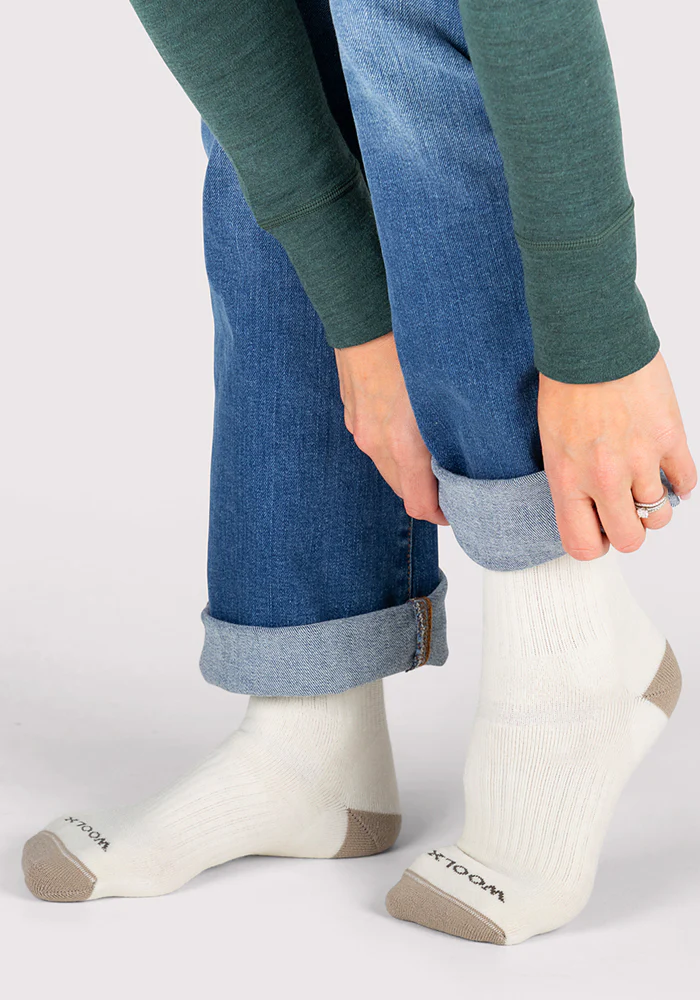 Womens Core Crew Socks - Natural - Image 6