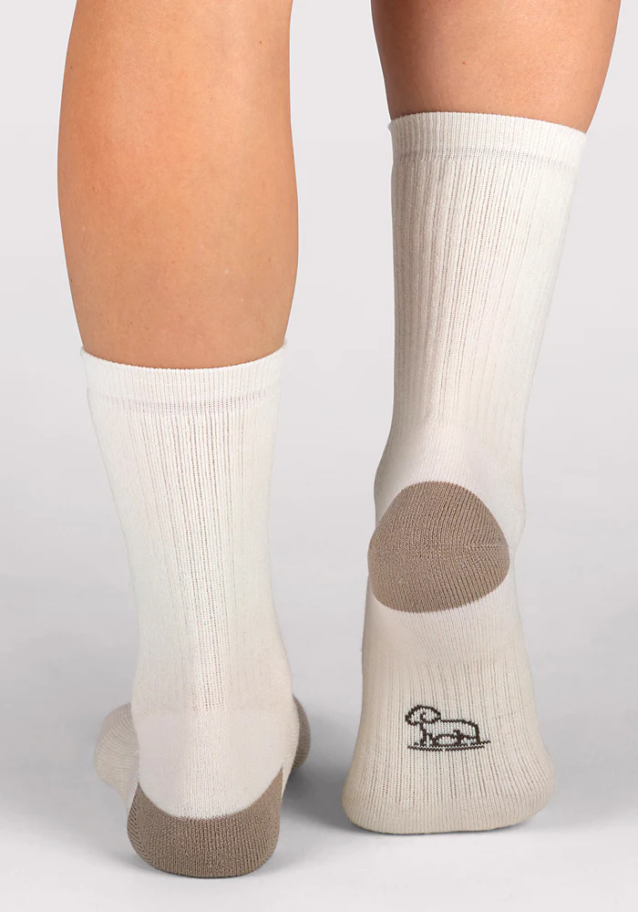 Womens Core Crew Socks - Natural - Image 7