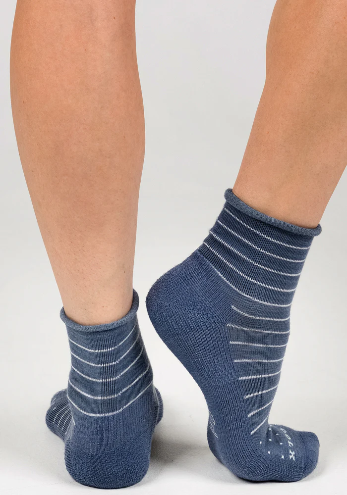 Womens Derby Roll Top Sock - Vintage Indigo - Image 8