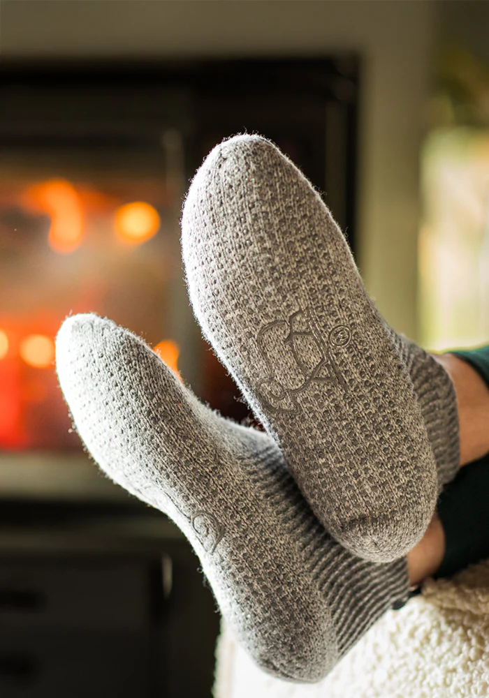 Womens Gripper Slippers - Gentle Grey - Image 4