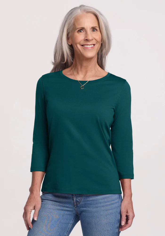 Jenny 3/4 Sleeve Crew Neck - Image 10