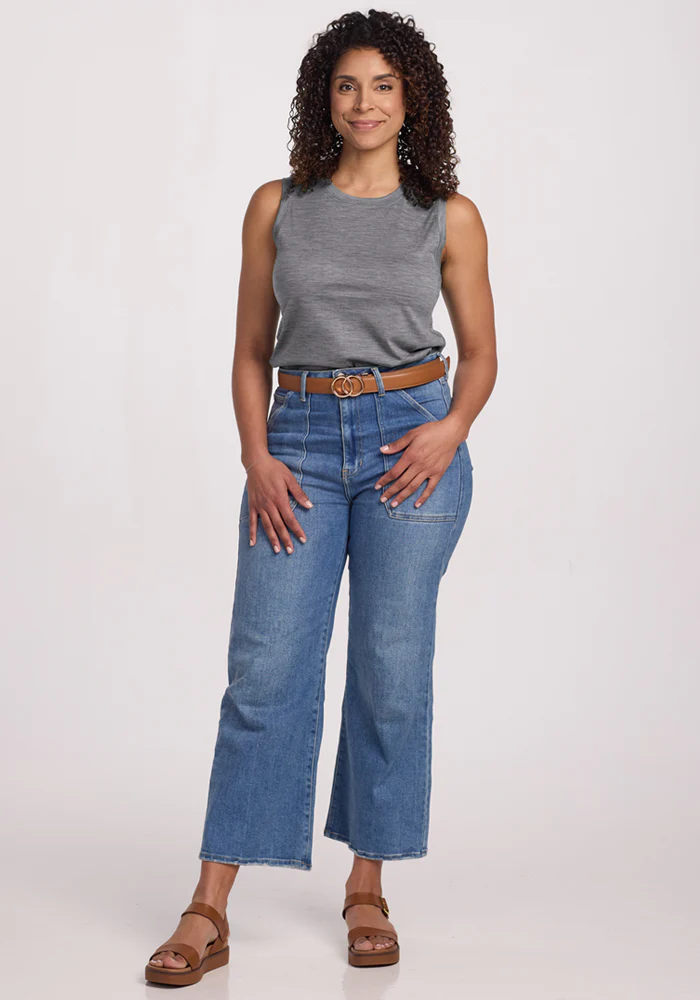 Bella Tunic Top - Graphite Heather - Image 5