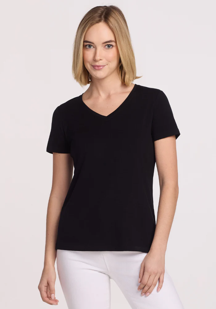 Junie V Neck - Black