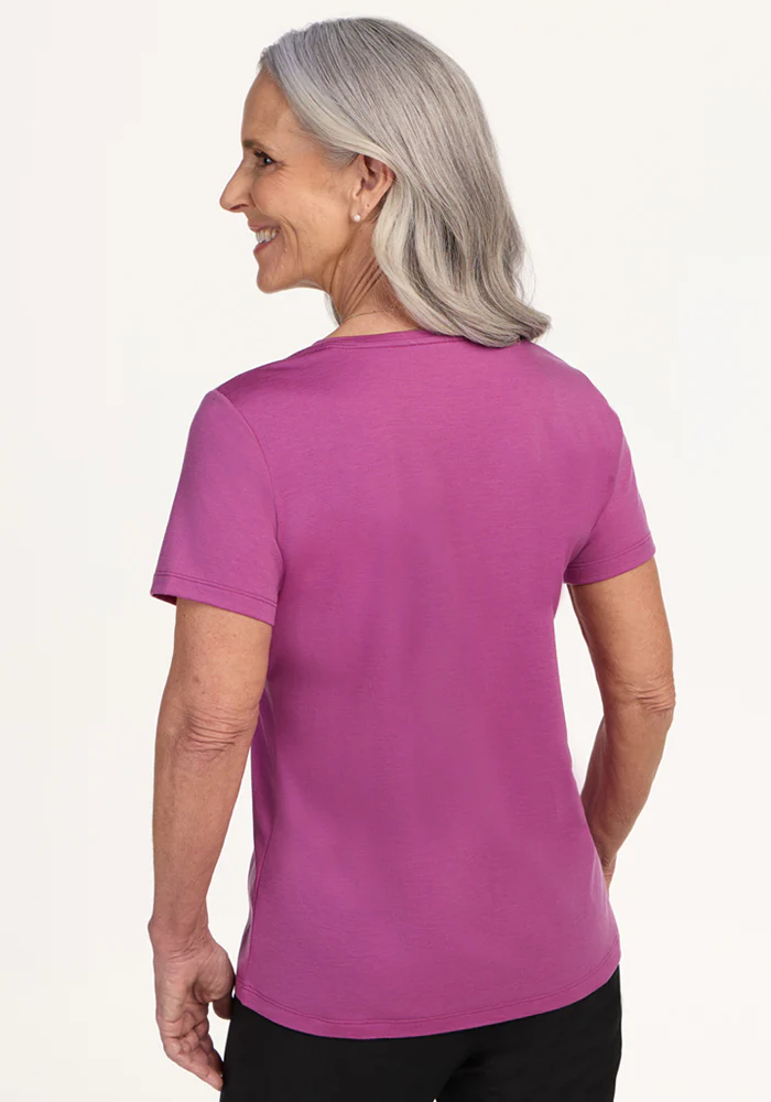 Junie V Neck - Purple Wine - Image 6