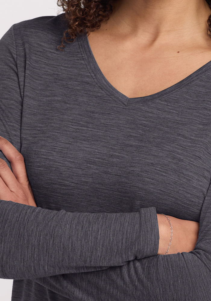 Millie Long Sleeve - Cinder Melange - Image 2