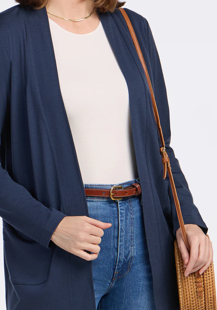 Paisley Cardigan - Deep Navy - Image 3