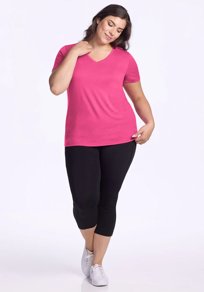 Junie V Neck - Raspberry Fizz - Image 12