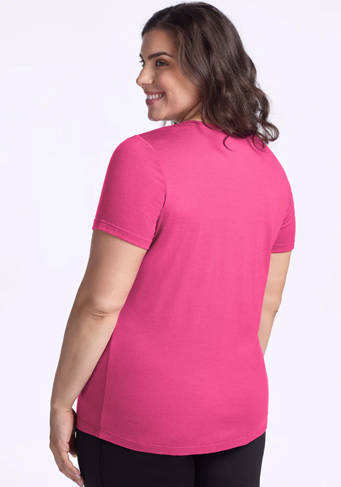 Junie V Neck - Raspberry Fizz - Image 13