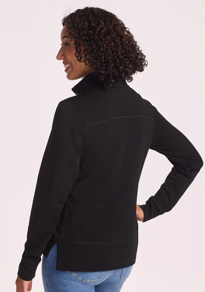 Annie 3 Button Pullover - Black - Image 6