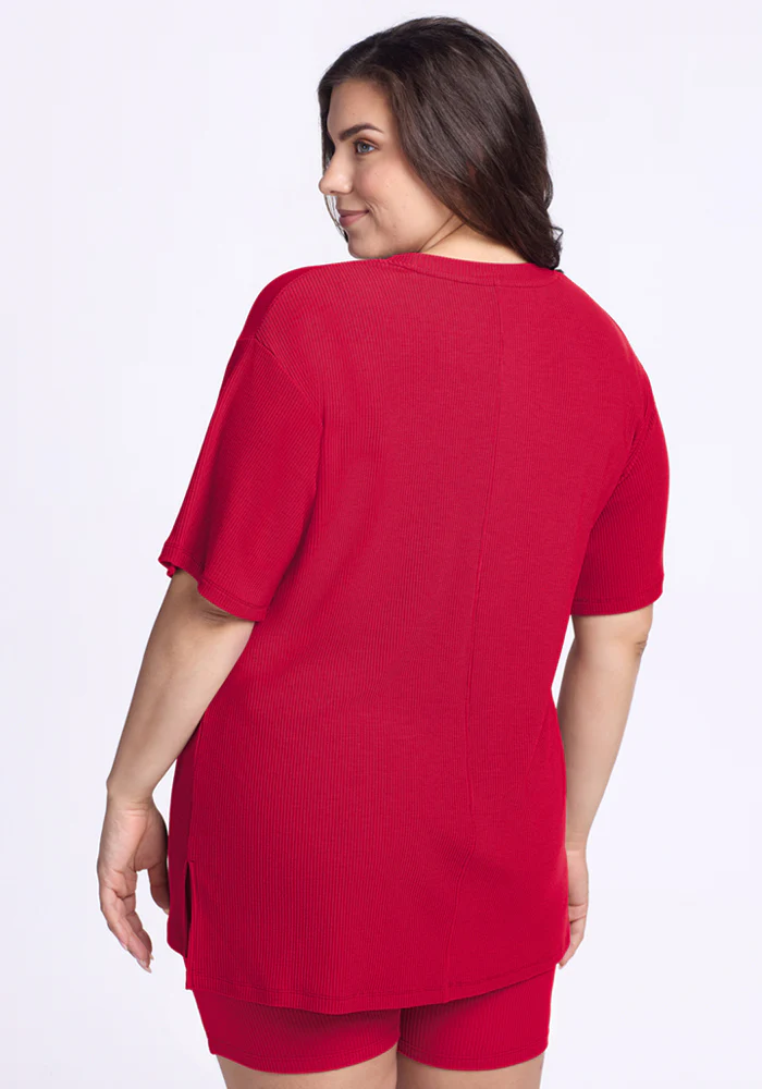 Vera Ribbed Tunic - Poppy Spark - Image 13