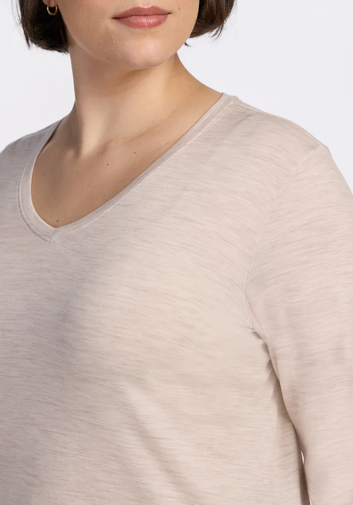 Millie Long Sleeve - Cream Heather - Image 10