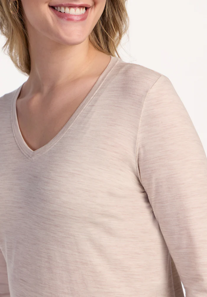 Millie Long Sleeve - Cream Heather - Image 2