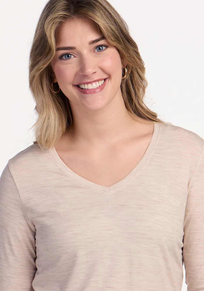 Millie Long Sleeve - Cream Heather - Image 4