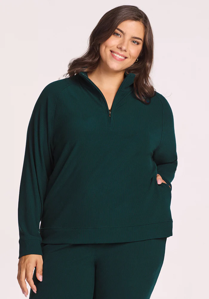 Quinn Ribbed 1/4 Zip