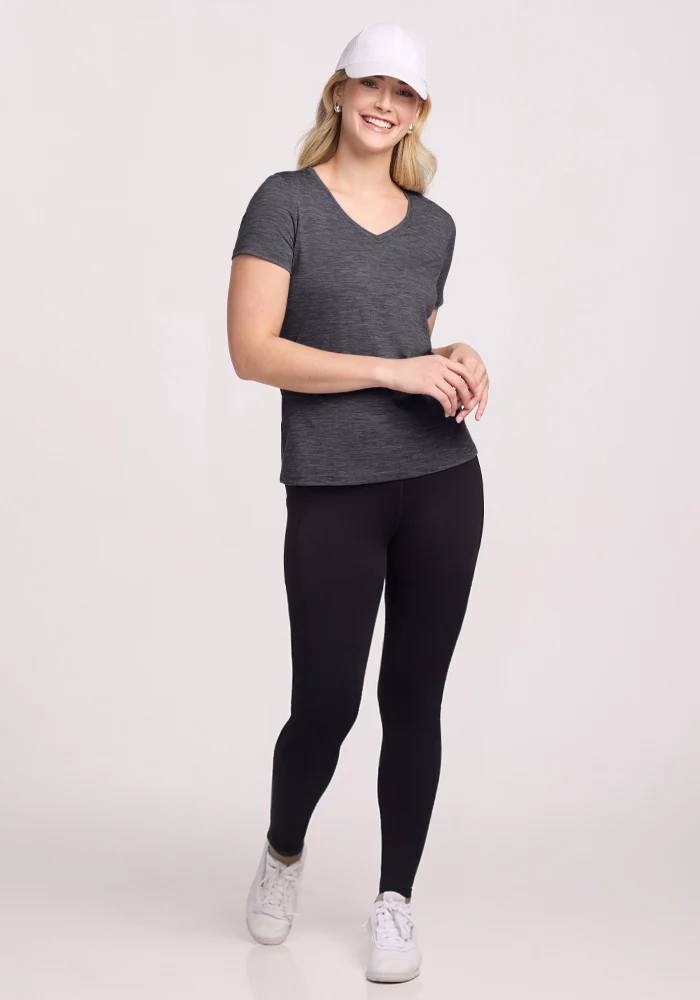 Junie V Neck - Cinder Melange - Image 13