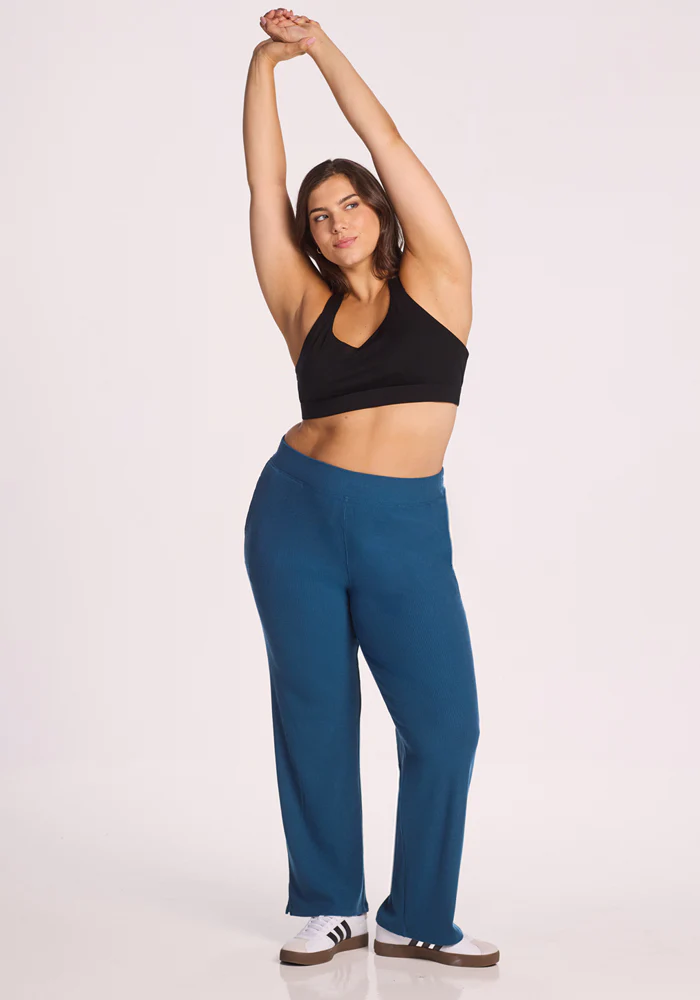 Luca Ribbed Pants - Moroccan Blue - Image 9