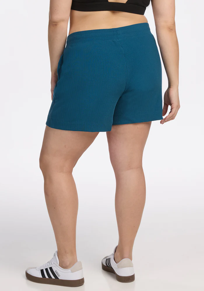Maisey Ribbed Shorts - Moroccan Blue - Image 12